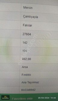 Çamlıyayla/at Dağı'nda 992 M2 İmarlı Cazip Satılık Yayla Arsası