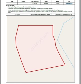 Nizip Tatlıcak Da 5770 M2 Yatırımlık Tek Tapu Fıstıklık