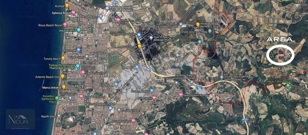 Kuşadası Kirazlıda Deniz Manzaralı Yatırımlık Arsa