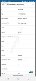 Burdur/karamanlı/kılavuzlar Mahallesi Verimli Tarla.vatan