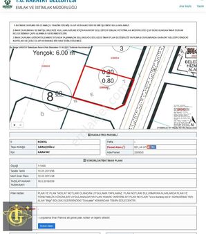 İkoniyum'dan İstiklale Sınır 4 Kat 8 Dairelik 801 M2 Köşe Arsa