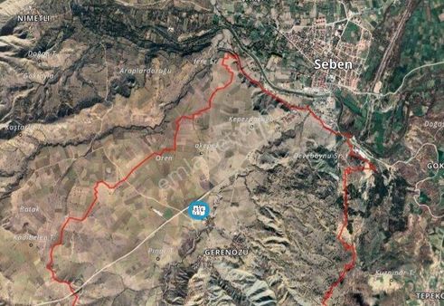 Bolu Seben Gerenözü Köyü 5866 M2 Satılık Tarla