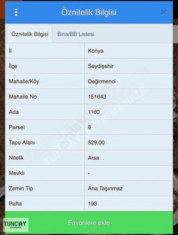 Tuncay Dan Acil Satılık Arsa