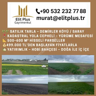 🌿 Satılık Hisseli Tarla Parselleri – Saray / Demirler Köyü