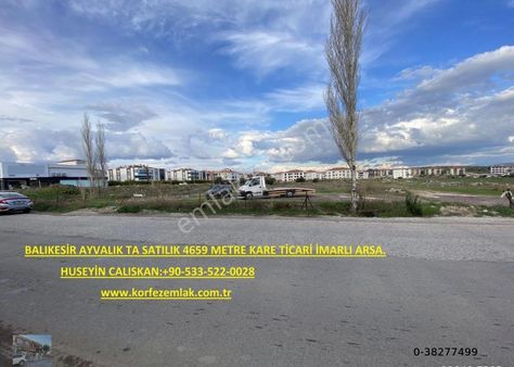 Balıkesir Ayvalık Ta Satılık 4659 Metre Kare Ticari İmarlı Arsa.