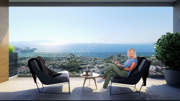 Kuşadası Ful Deniz Manzaralı Çatı Dublex Daire