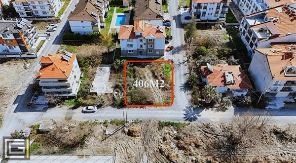 406 M2 Dalaman Hürriyette %30 İmarlı Satılık Köşe Parsel