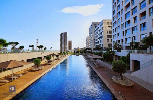 Karşıyaka Varyant Plus'ta Deniz Manzaralı 19. Kat Büyük Tip 3+1