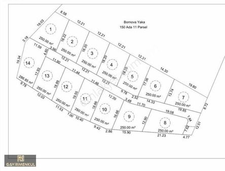 İzmir Bornova Yakaköyde Tapulu Tarla