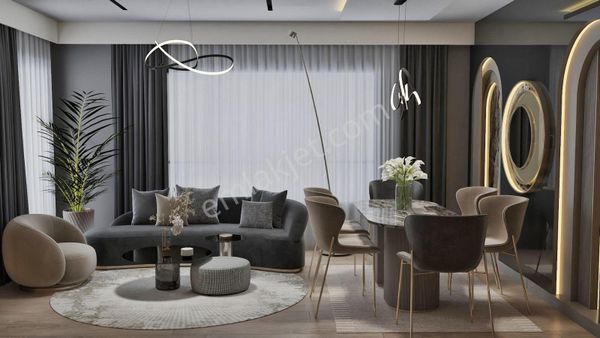 Dev Proje! Kaliteli Yaşam Alanı 2.kat/90m²net 2+1 Rezidans