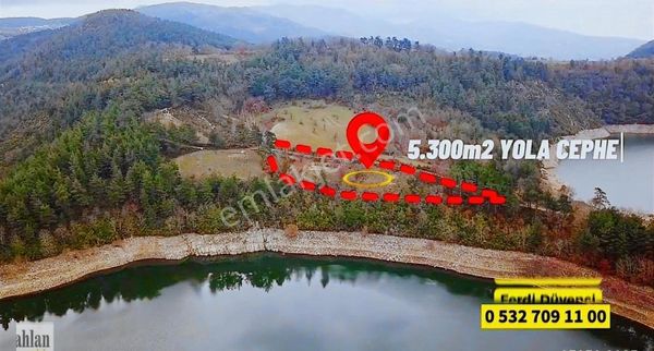 Resmi Yola Cephe Kazdağlarında Göl Manzaralı Satılık Arazi