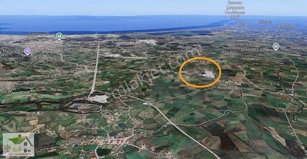 Samsun Tekkeköy Köprübaşı Resmi Yol Cepheli 22.650 M2 Tarla.