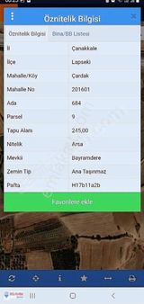 Çanakkale Lapseki'de Deniz Manzaralı Satılık Arsa