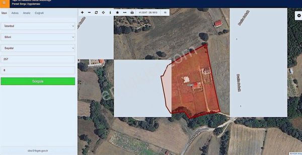 Silivri Sayalar Bölgesinde Tarım Arazisi