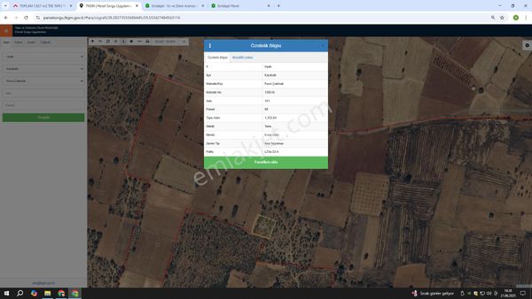 Toplam 1.253 M2 Tek Tapu Tarla Fiyat Kısa Süreliğine Düştü
