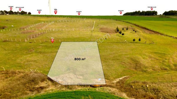 Kurfallı'da Elektiriğe Yakın 800 M² Satılık Tarla
