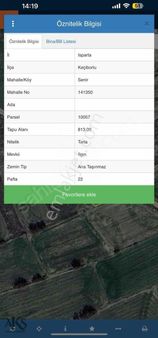 Isparta Havalimanına Çok Yakın Yola Sıfır 813m2 Tek Tapu Tarla