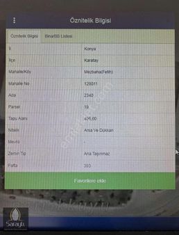 Saraylı'dan Mezbaha(fetih)satılık Ticari 496 M2 Arsa