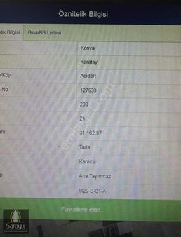 Saraylı'dan Acıdort Ta Satılık 2.065 M2 Tarla