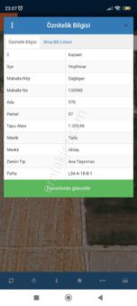 Kaçmaz Emlaktan Yeşilhisarda Satılık Arazi Yol Kenarı