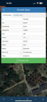 Şarköy Kirazlıda Mükemmel Manzaralı Arsa Ve Ev