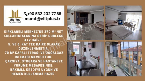 Kırklareli Merkez Karaca İbrahim Mahallesi'nde Dubleks 4+2 Daire – 370 M²