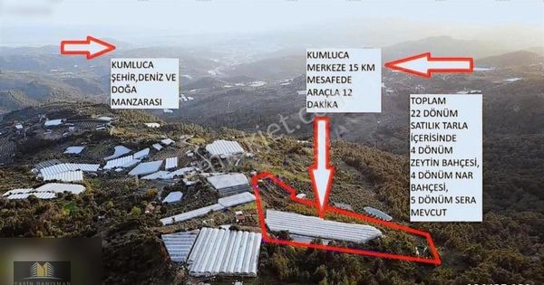 İncircik Mah. Satılık 22 Dönüm Yatırımlık Tarım-turizim Fırsatı