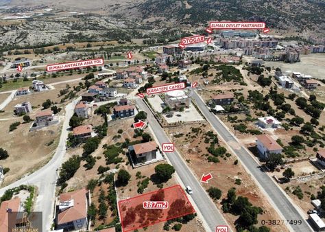 Antalya Elmalı Otogar Ve Devlet Hastanesi Karşısında 387m2 Satılık Arsa