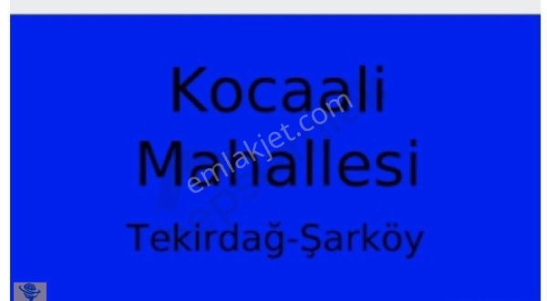 Tekirdağ Şarköy İlçesi Kocaali Mahallesinde 86.461.90 Metrekare Hisseli Satılık Tarla