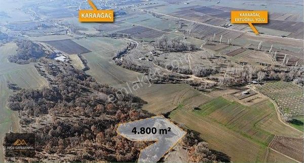 Karaağaç Köyünde Yüksek Konumda 4800 M2 Köy Dibinde Arazi