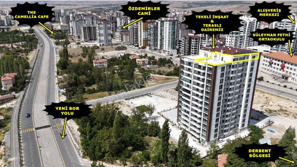 E.gökal Bor Yolu Lüx 5+1 Teras Daire ! Alışveriş Merkezi Arkası