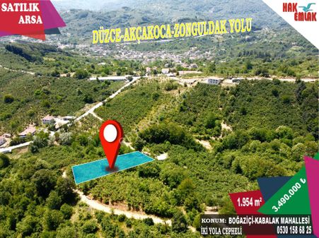 Hak Emlak'tan Boğaziçi-kabalak Mah.de Satılık 1.954m² Arsa