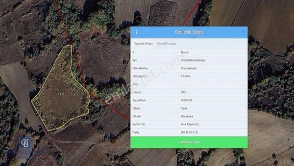 Çardakbelen Köyünde Fırsat Tarlalar!!!
