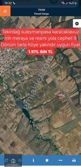 Karacakılavuzda 9 Dönüm Satılık Tarla