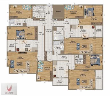 Fatih Caddesinde 2+1 Süper Lüks Daireler