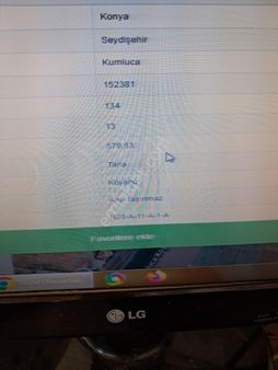 Konya Seydişehir Kumluca Mahallesinde Bahçe Yeri Satılık