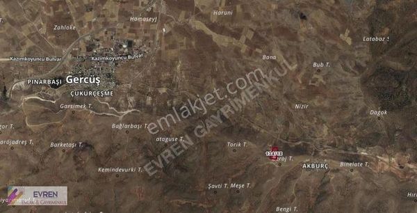 Satılık Batman Gerçüşte Akburç Ta 17221metrekare