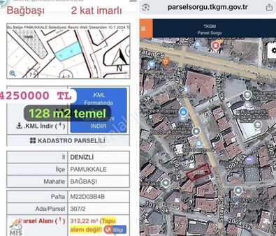 Bağbaşında Önü Arkası Yol Olan Arsa