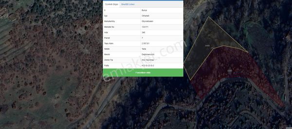 ️ Bursa Orhaneli Göynükbelen'de Satılık 2 Adet Tarla – Toplam 6.900 M²