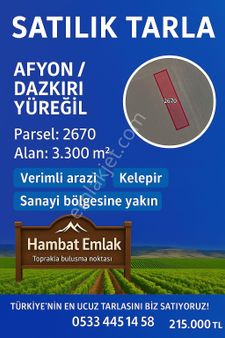 Afyon Dazkırı Yüreğil Süper Tarla