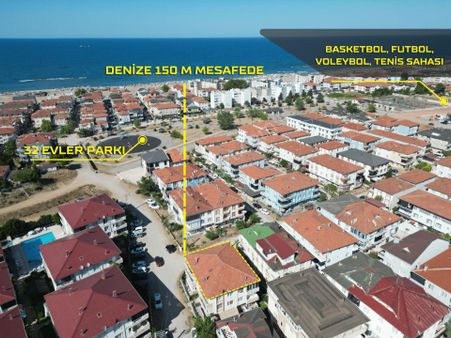 *haftanın Fırsatı* Karasu Sahilde Denize 100m Mesafede Geniş Satılık 2+1 Daire