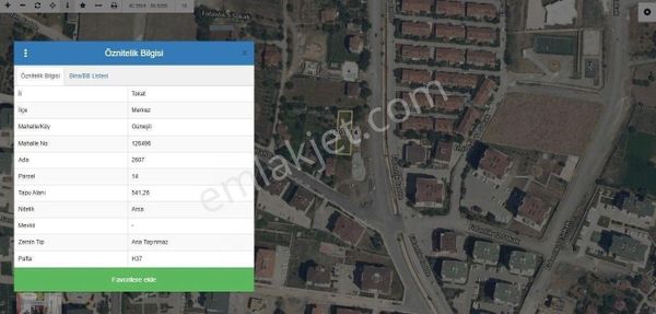 Güneşli Mahallesinde Konut İmarlı Satılık 541 M² Arsa