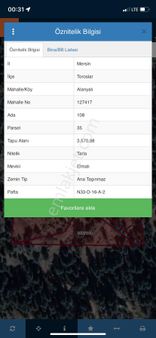 Aras**toroslar Alanyalı Köyü 3570 M2 Tarla