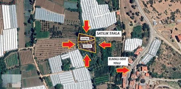 Eskihisar Mahallesinde 2 Ayrı Aynı Anda Satılık Tarla