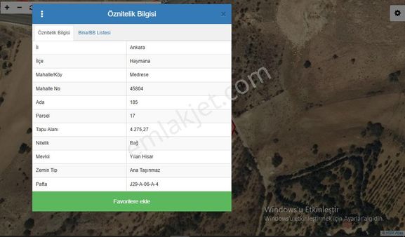 Haymana Medrese Mahallesi'nde Yatırımlık Arsa - İmarı Yakın