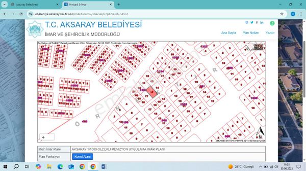 Aksaray Yavuz Sultan Selim Mahallesinde Satılık Arsa