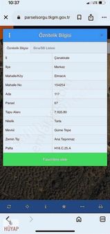 Çanakkale Merkez Elmacık'ta İmara Yakın Fırsat Arazi