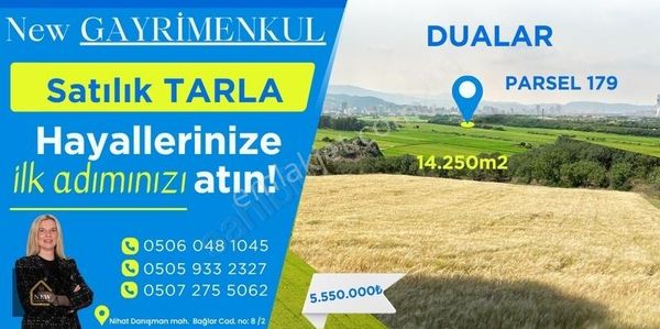 New Gyo 'dan Dualar 'da 14.250 M2 Köy Dibi Satılık Tarla