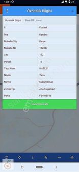 Kocaeli Kandıra Kerpe Yolu Üzerinde Anayola Cephe Satılık Tarla