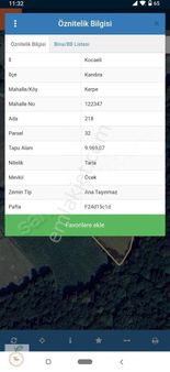 Kocaeli Kerpede Satılık Tarla